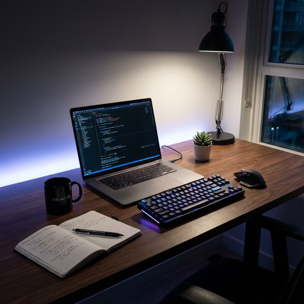 Professional software development workspace
